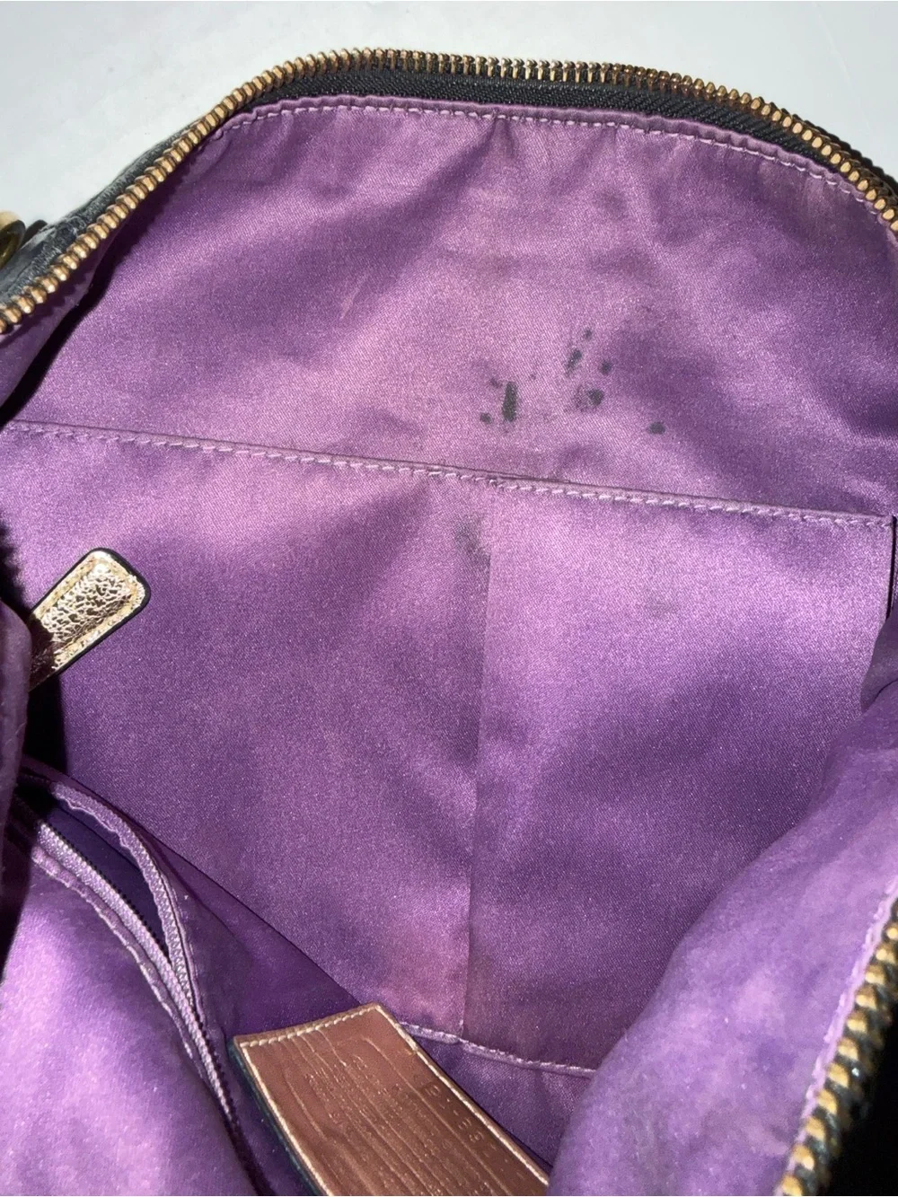 Coach Black Leather Hobo with Gold Hardware